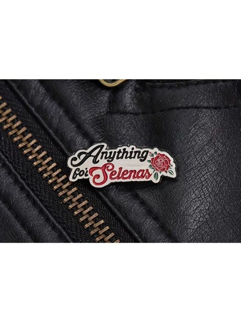 ANYTHING FOR SELENAS Enamel Lapel Backpack Pin NEW
